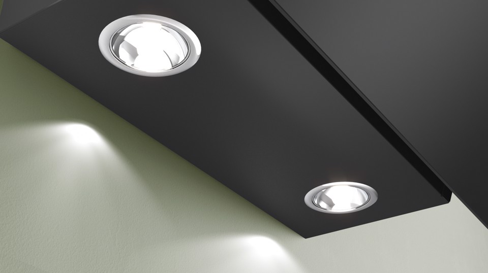 Bosch Serie 2 DWK65DK60 Cappa a muro inclinata 60 cm 3 velocità + 1 intensiva Nero Classe A