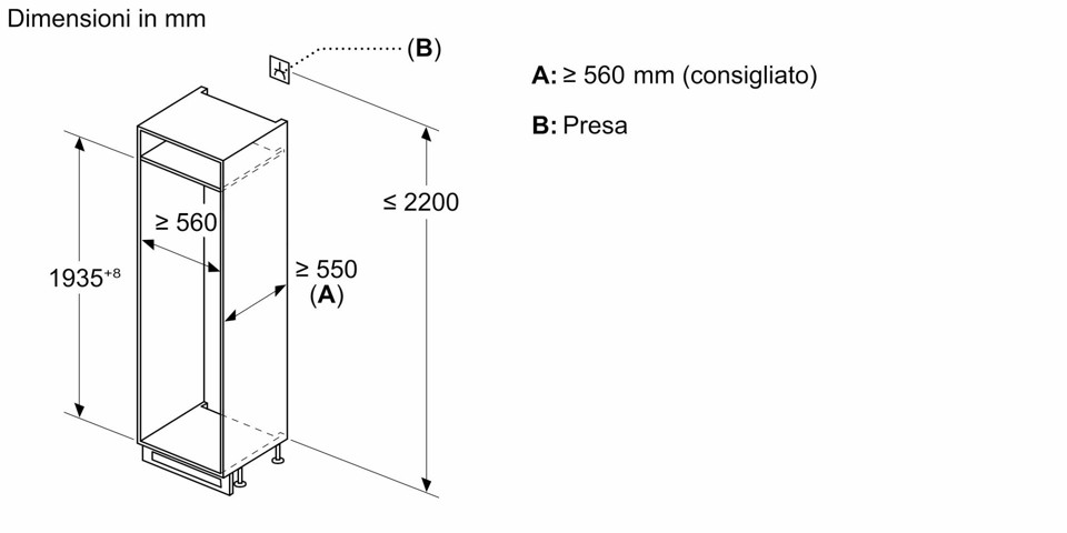 Bosch Serie 2 KIN965SE0 frigorifero con congelatore Da incasso 290 L E Bianco