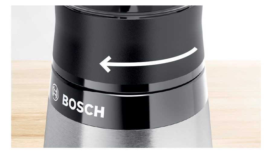 Bosch Serie 2 MMB2111M frullatore 0,6 L Frullatore per sportivi 450 W Nero, Acciaio inossidabile