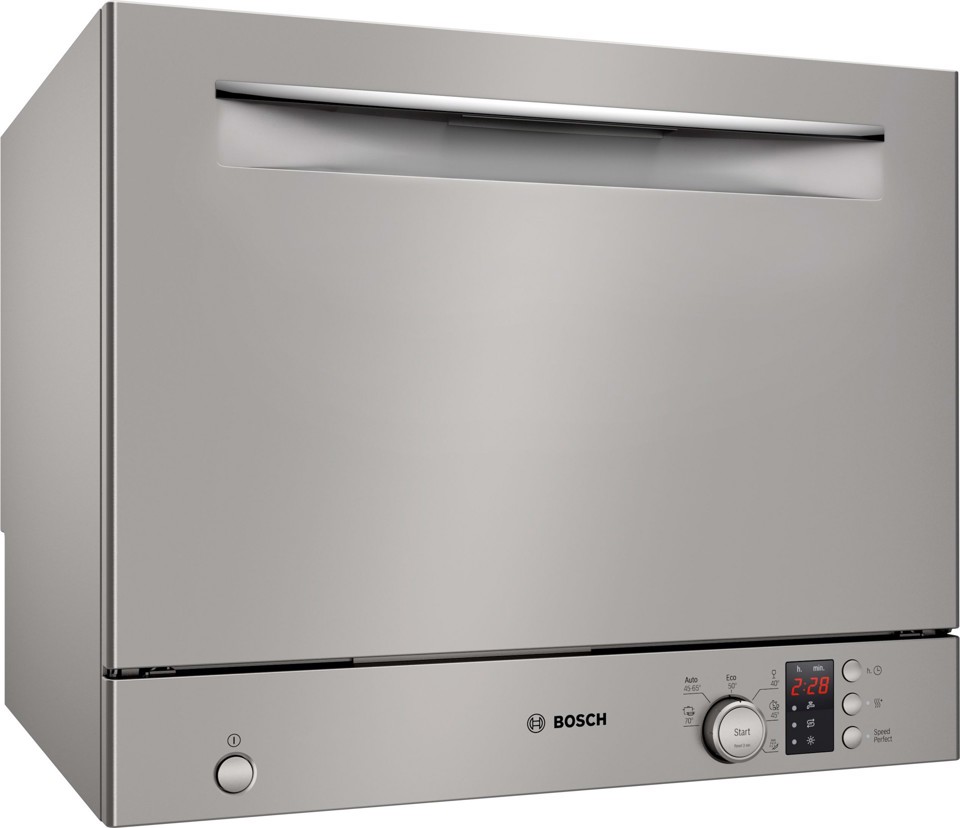Bosch Serie 2 SKS2ITI00E Lavastoviglie compatta da libero posizionamento 55 cm Argento Classe E