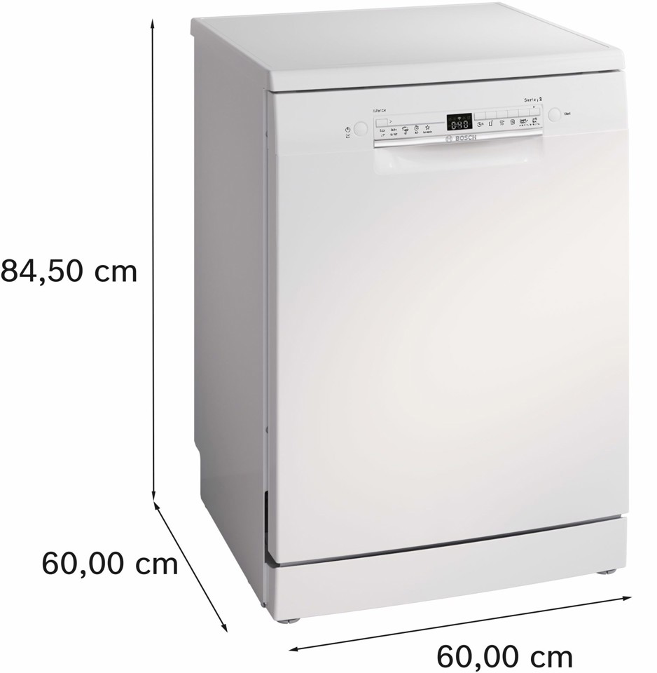 Bosch Serie 2 SMS2HTW02E Lavastoviglie da libera installazione 13 coperti Bianco Classe D