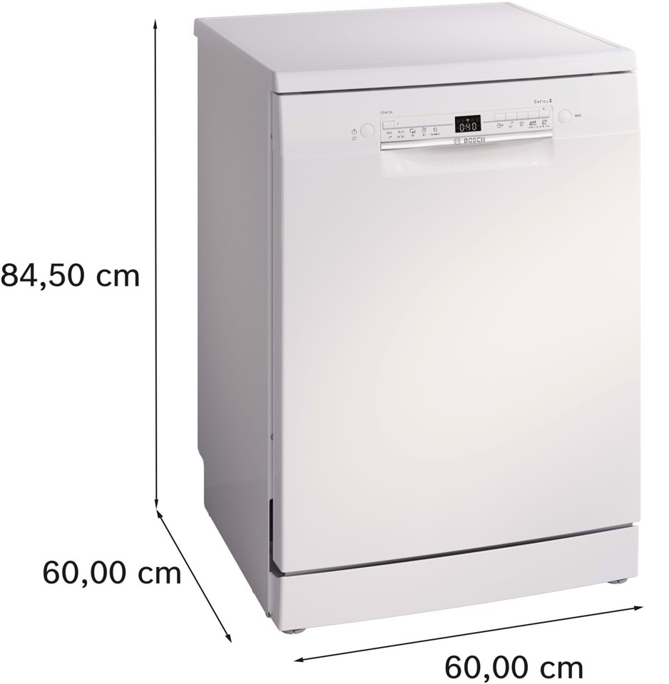 Bosch Serie 2 SMS2ITW33E Lavastoviglie da libera installazione 60 cm Bianco Classe E