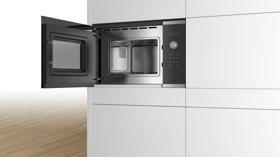 Bosch Serie 4 BFL523MS1F forno a microonde Acciaio inox Solo microonde Da incasso 20 L 800 W