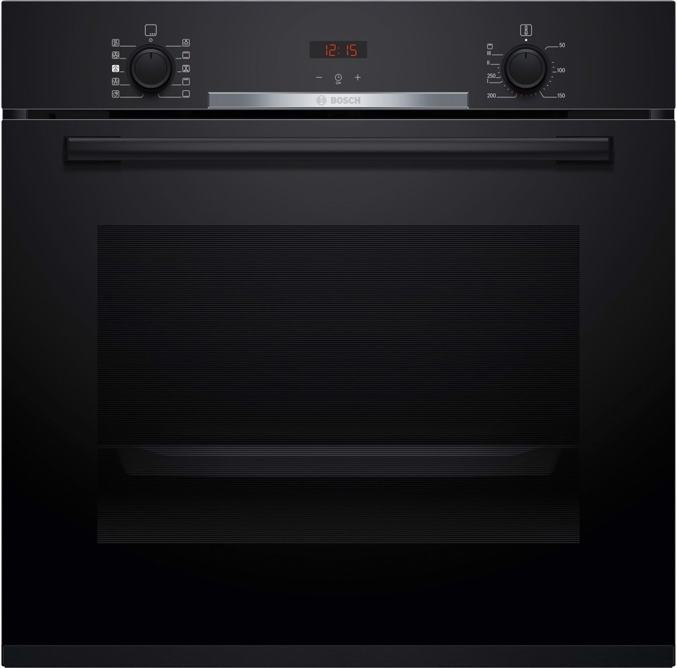 Bosch Serie 4 , Forno con vapore da incasso, 60 x 60 cm, Nero HQA334EB4
