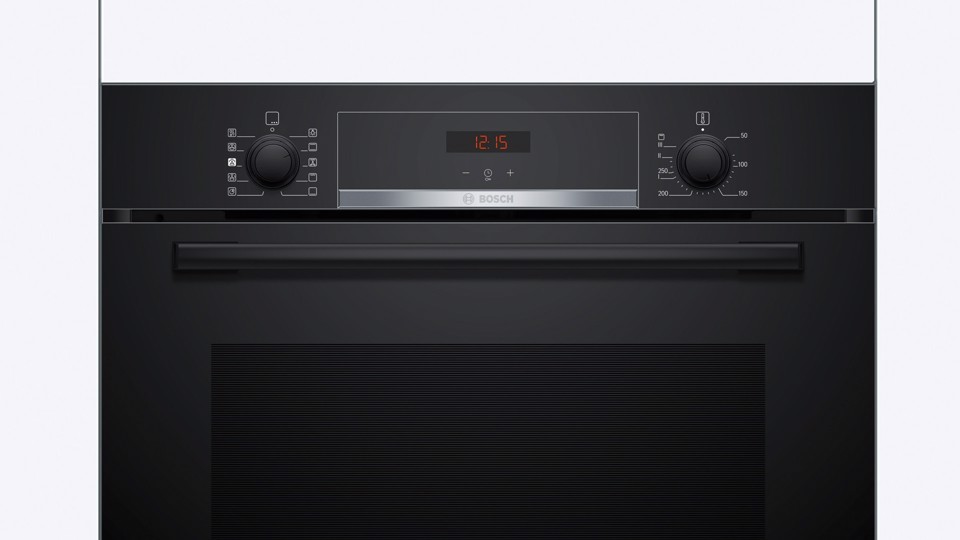 Bosch Serie 4 HQA534BB3 Forno con vapore Nero Classe A+