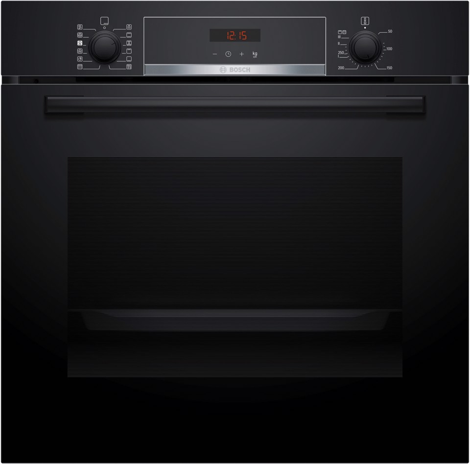 Bosch Serie 4 HQA574BB3 Forno con vapore Pirolitico Nero Classe A+