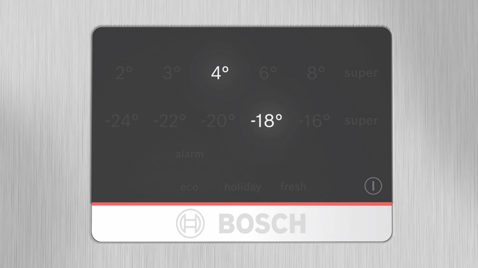 Bosch Serie 4 KGN367LDF Frigorifero Combinato da libera installazione 186 x 60 cm Metal look Classe D