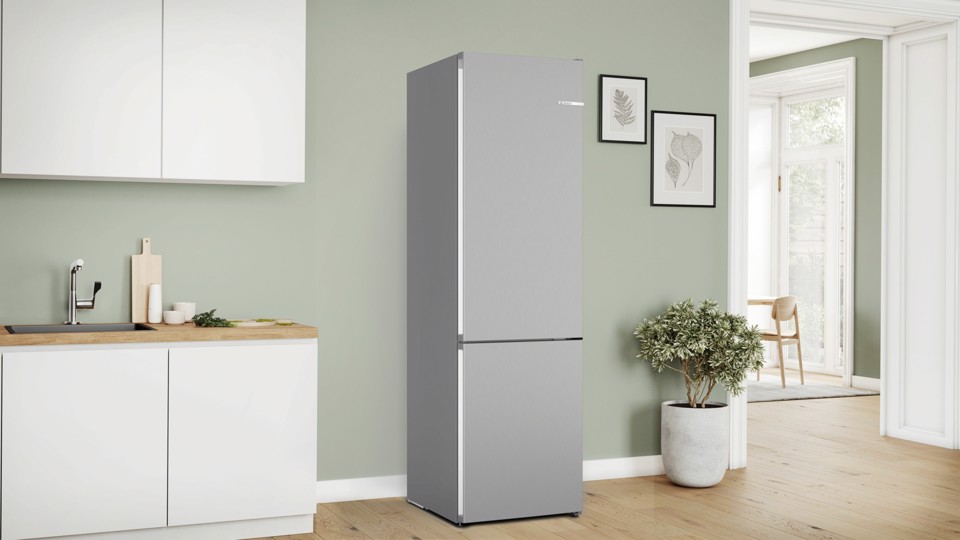 Bosch Serie 4 KGN392LBF frigorifero con congelatore Libera installazione 363 L Acciaio inox