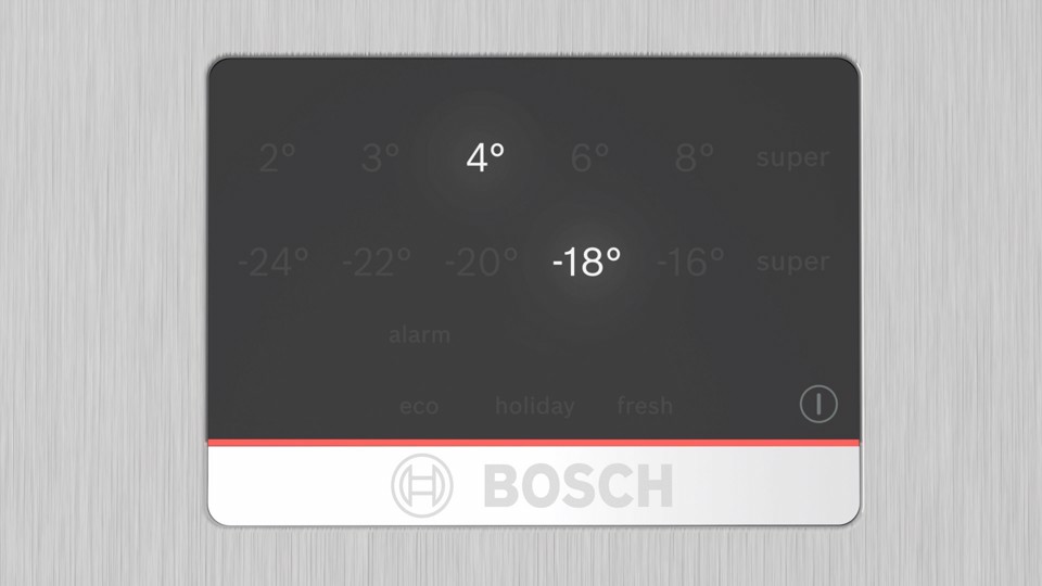 Bosch Serie 4 KGN397LDF Frigorifero Combinato da libera installazione 203 X 60 cm Metal look Classe D