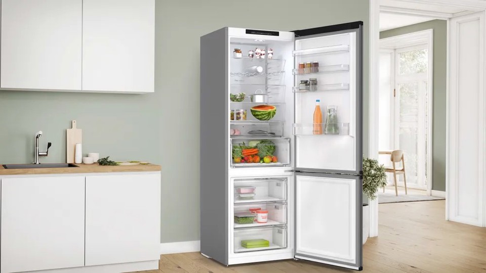 Bosch Serie 4 KGN49OCAF Frigorifero Combinato da libera installazione 203 x 70 cm Acciaio antracite Classe A