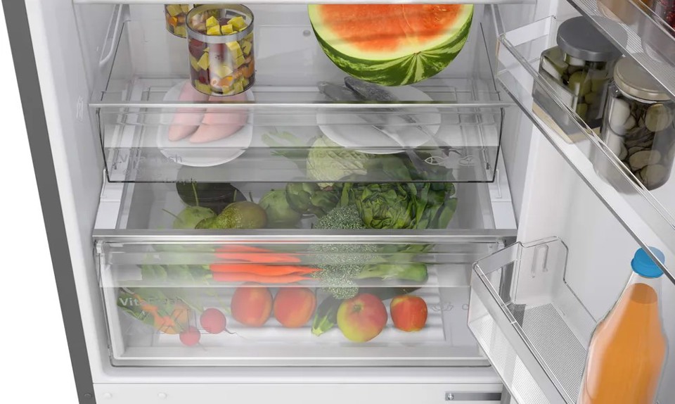 Bosch Serie 4 KGN49OCAF Frigorifero Combinato da libera installazione 203 x 70 cm Acciaio antracite Classe A