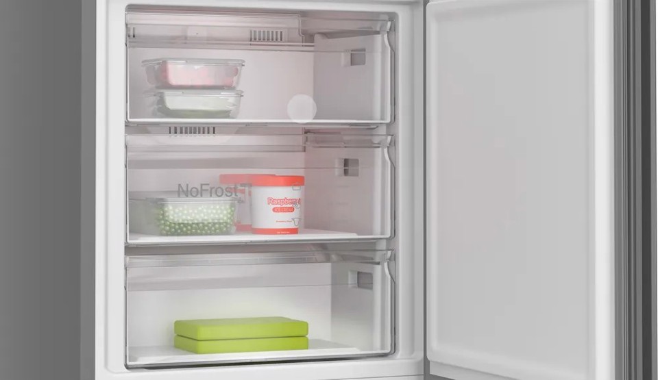 Bosch Serie 4 KGN49OCAF Frigorifero Combinato da libera installazione 203 x 70 cm Acciaio antracite Classe A