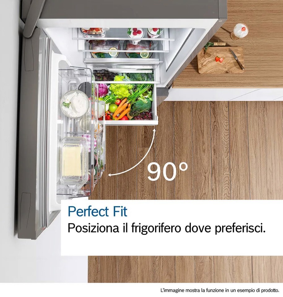 Bosch Serie 4 KGN49OCAF Frigorifero Combinato da libera installazione 203 x 70 cm Acciaio antracite Classe A