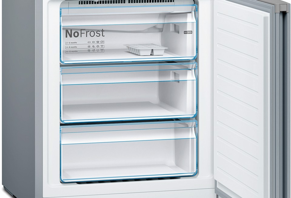 Bosch Serie 4 KGN49XLEA Frigorifero Combinato da libera installazione 203 x 70 cm Metal look Classe E - ammaccatura sul lato