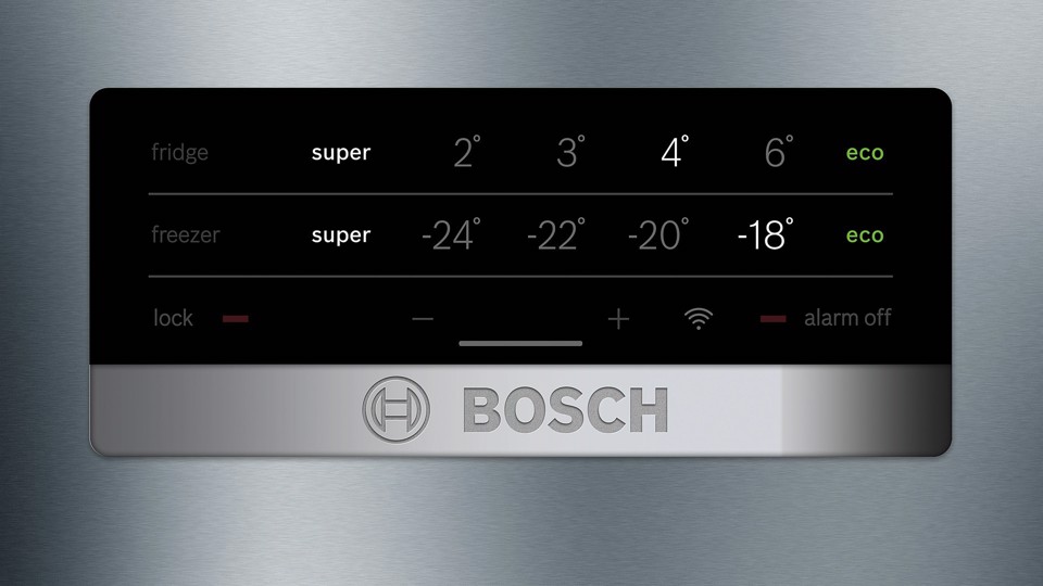Bosch Serie 4 KGN49XLEA Frigorifero Combinato da libera installazione 203 x 70 cm Metal look Classe E - ammaccatura sul lato