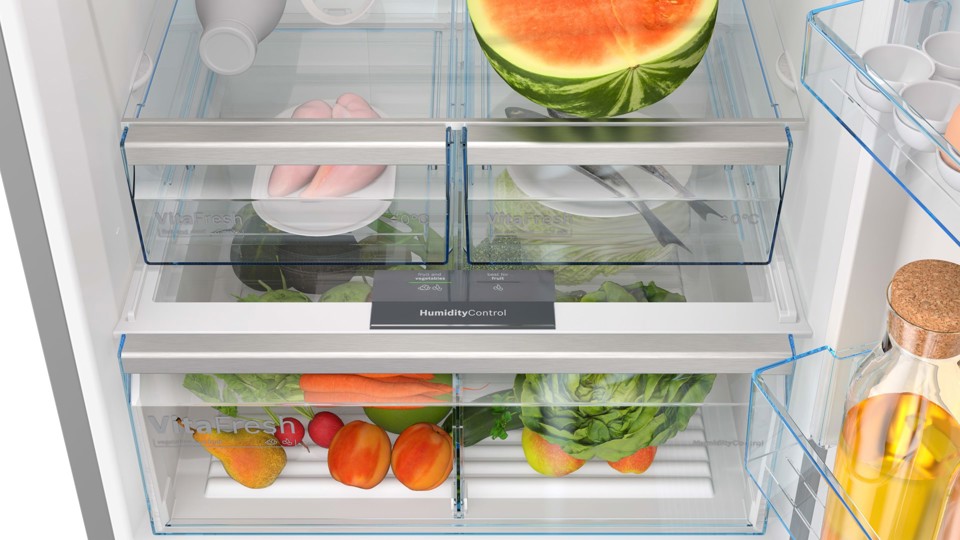 Bosch Serie 4 KGN76XIEP frigorifero con congelatore Libera installazione 526 L E Acciaio inox