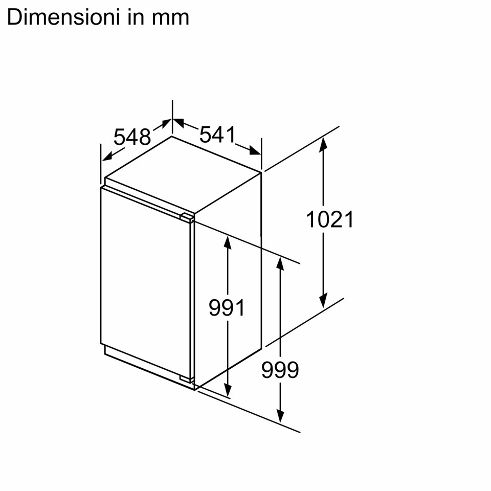 Bosch Serie 4 KIR31VFE0 frigorifero Da incasso 165 L E Bianco