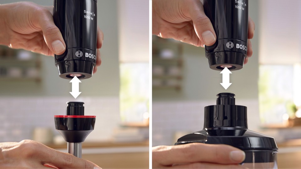 Bosch Serie 4 MSM4B621 frullatore 0,6 L Frullatore ad immersione 1000 W Antracite, Trasparente