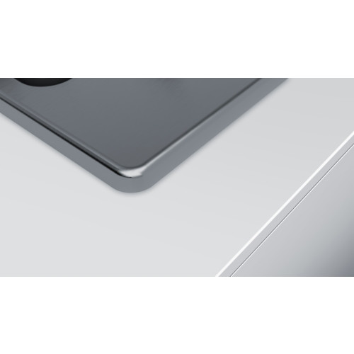 Bosch Serie 4 PGH6B5B60 piano cottura Nero, Acciaio inossidabile Da incasso Gas 4 Fornello(i)