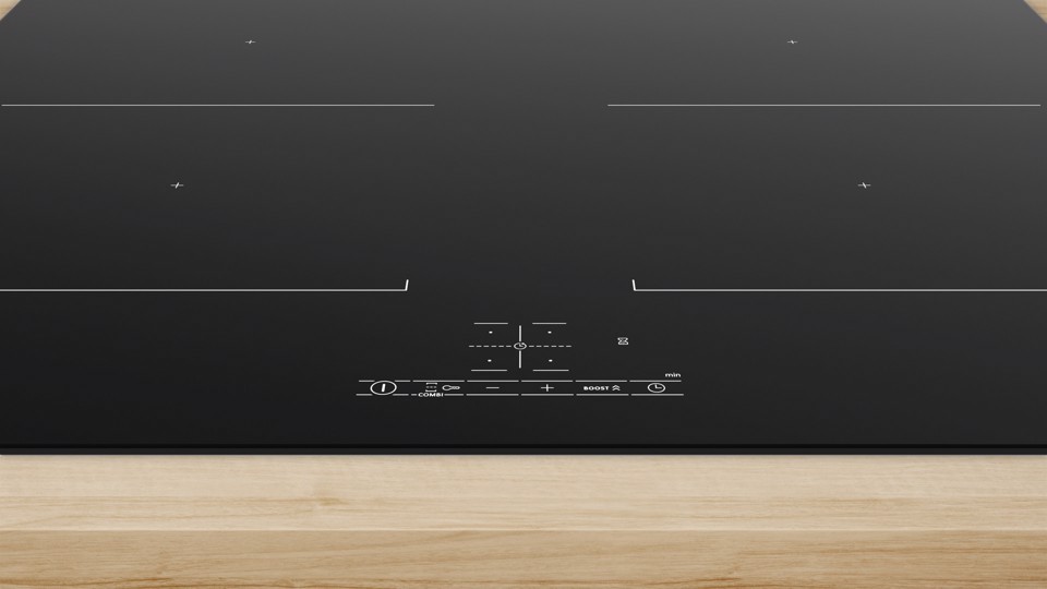 Bosch Serie 4 PVQ611BB6E Piano cottura a induzione 60 cm CombInduction Nero