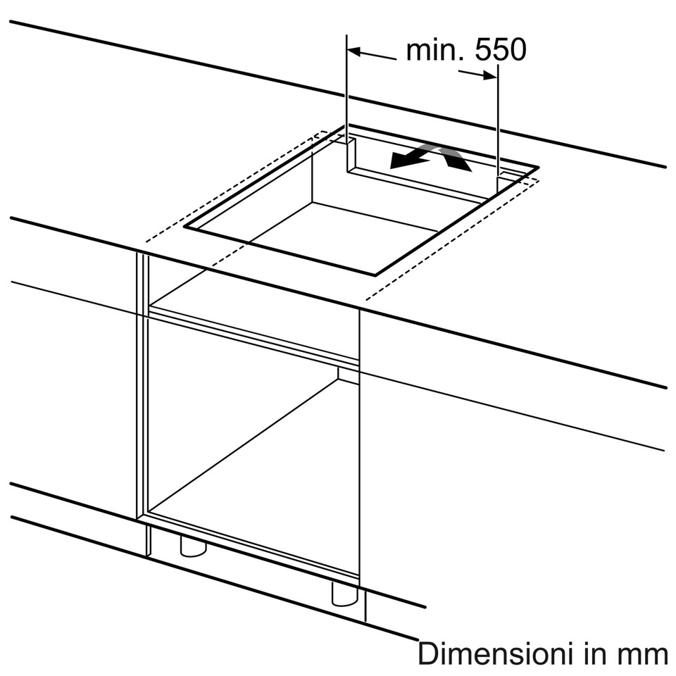 Bosch Serie 4 PVQ611BB6E Piano cottura a induzione 60 cm CombInduction Nero