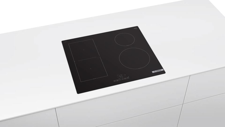 Bosch Serie 4 PVS61RBB5E Piano cottura a induzione 60 cm CombInduction Nero
