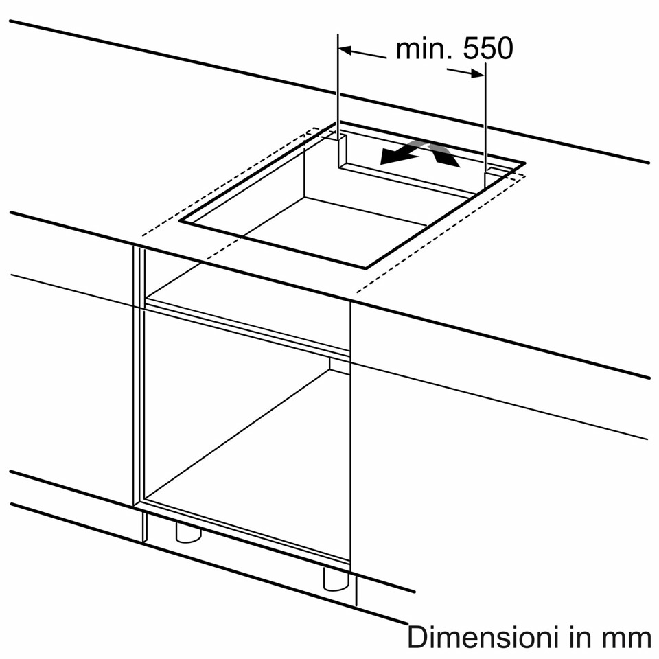 Bosch Serie 4 PVS61RBB5E Piano cottura a induzione 60 cm CombInduction Nero