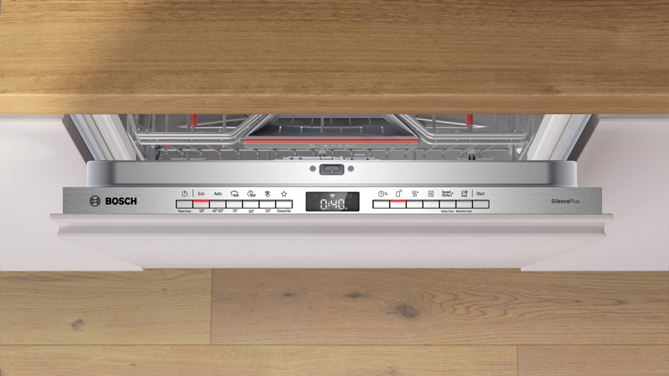 Bosch Serie 4 SMH4ECX27E Lavastoviglie da incasso a scomparsa totale Cerniere sliding 14 coperti Classe A