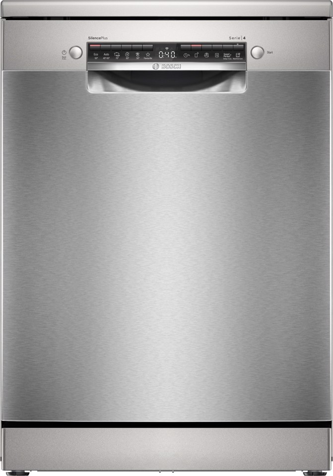 Bosch Serie 4 SMS4EVI08E Lavastoviglie da libera installazione 14 coperti Acciaio spazzolato anti-impronta Classe B
