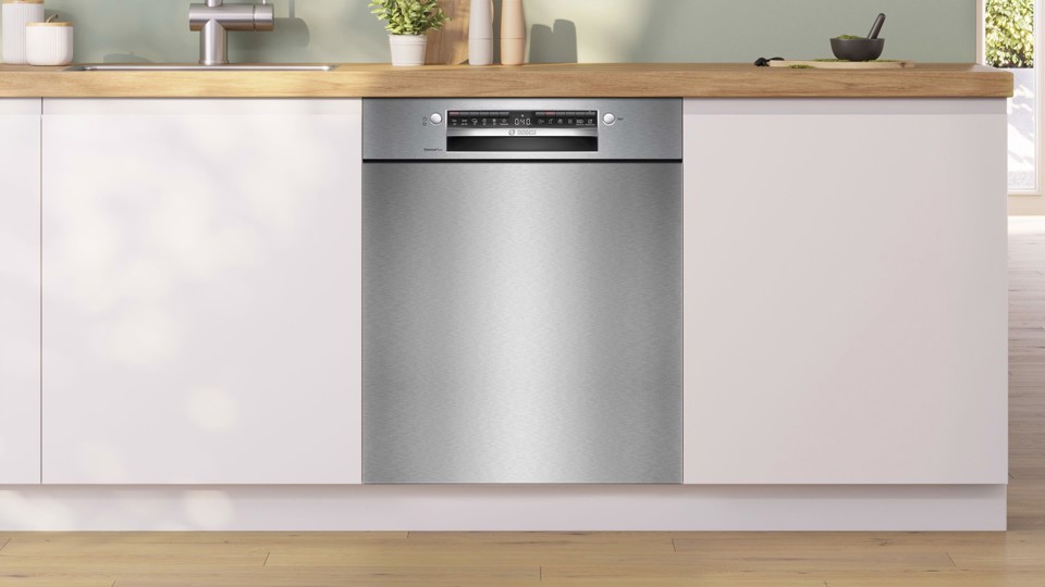 Bosch Serie 4 SMU4EVS08E Lavastoviglie da incasso sottopiano 60 cm Acciaio spazzolato Classe B