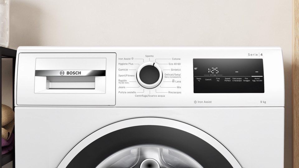 Bosch Serie 4 WAN28219IT Lavatrice a carica frontale 9kg 1400g/min Bianco Classe A