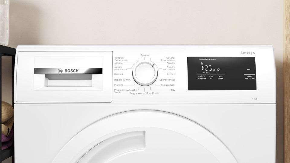 Bosch Serie 4 WTH83057II Asciugatrice a pompa di calore 7 kg Classe F
