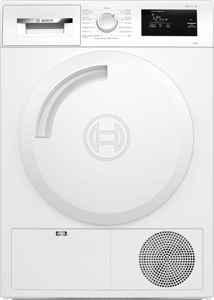 Bosch Serie 4 WTH83058II Asciugatrice a pompa di calore 8 kg Classe F