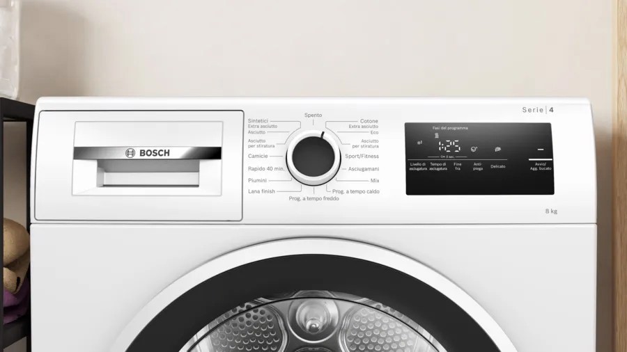 Bosch Serie 4 WTH85208II Asciugatrice a pompa di calore 8 kg Bianco