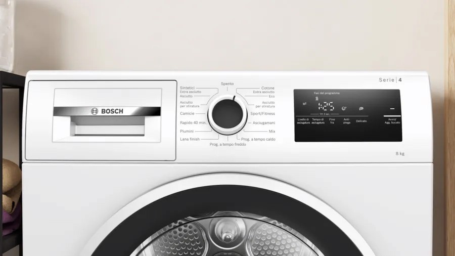 Bosch Serie 4 WTH85208II Asciugatrice a pompa di calore 8 kg Bianco