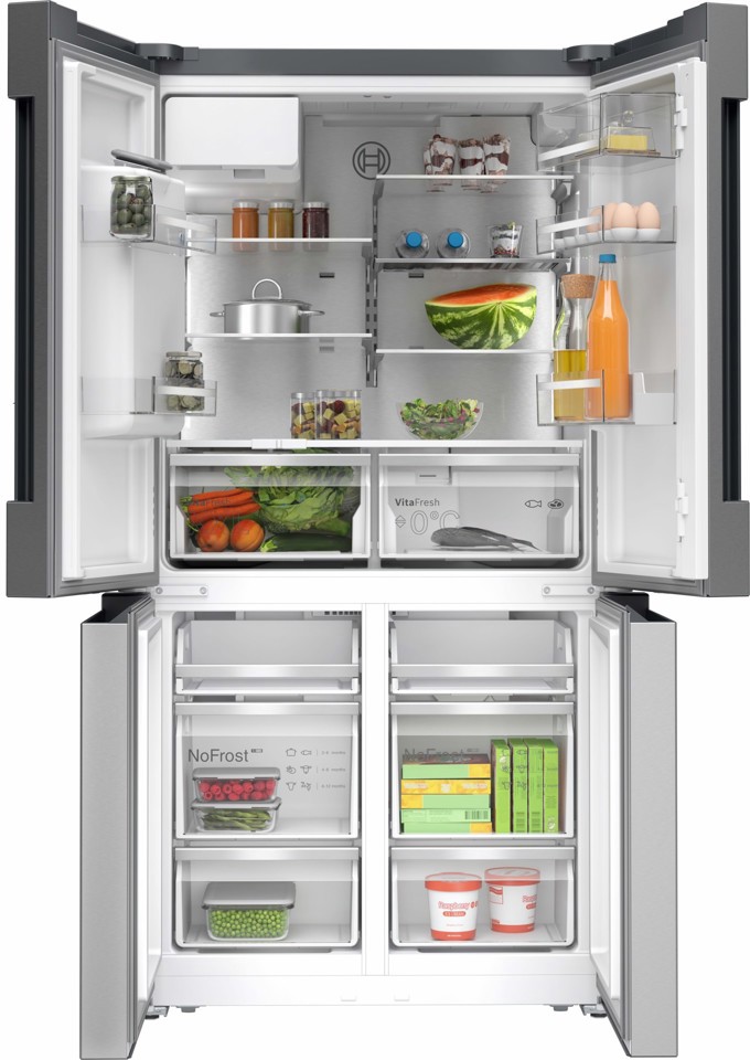 Bosch Serie 6 KFD96APEA frigorifero side-by-side Libera installazione 574 L E Acciaio inox