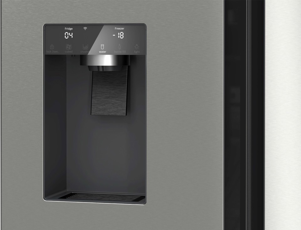 Bosch Serie 6 KFD96APEA frigorifero side-by-side Libera installazione 574 L E Acciaio inox