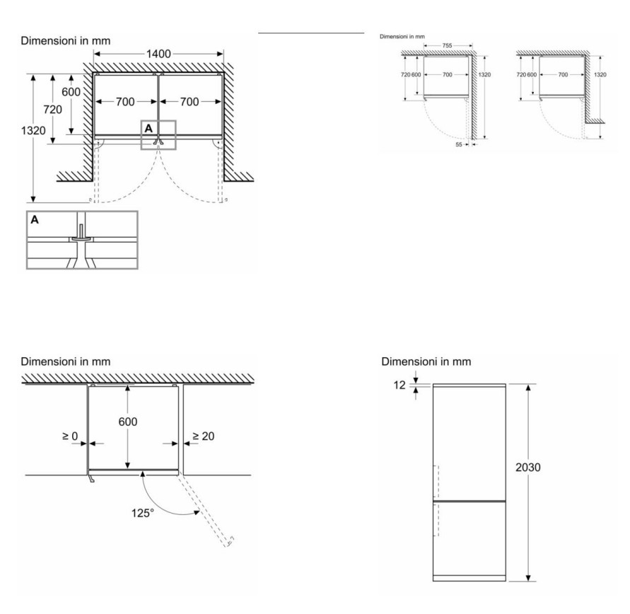 Bosch Serie 6 KGN49AICT frigorifero con congelatore Libera installazione 440 L C Acciaio inossidabile