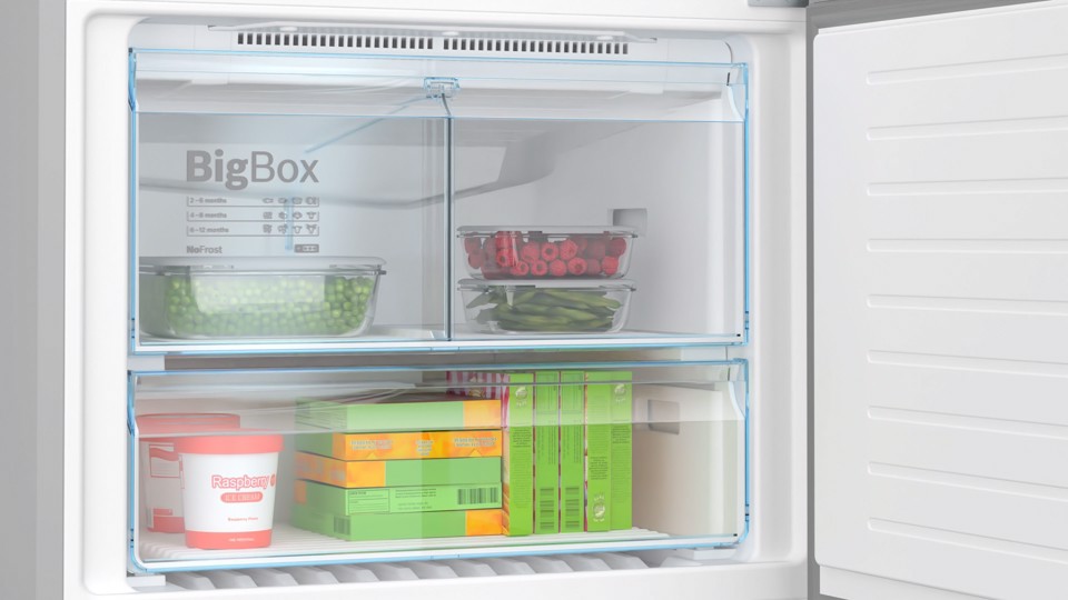 Bosch Serie 6 KGN86AIDR Frigorifero Combinato da libera installazione 186 x 86 cm Acciaio anti-impronta Classe D