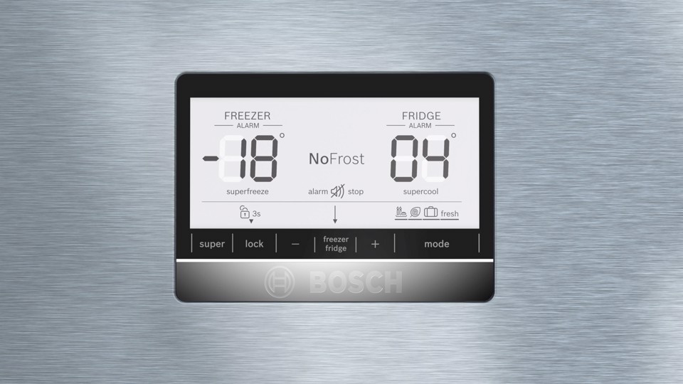 Bosch Serie 6 KGN86AIDR Frigorifero Combinato da libera installazione 186 x 86 cm Acciaio anti-impronta Classe D