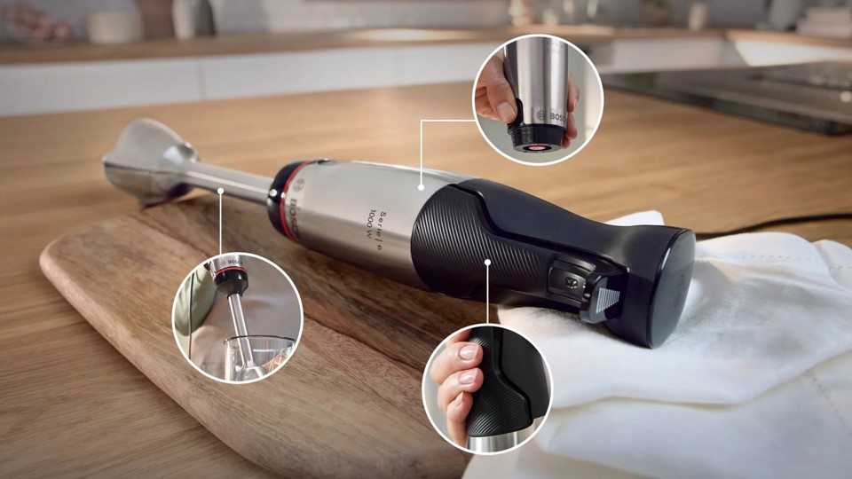 Bosch Serie 6 MSM6M610 Frullatore a immersione ErgoMaster 1000 W Inox