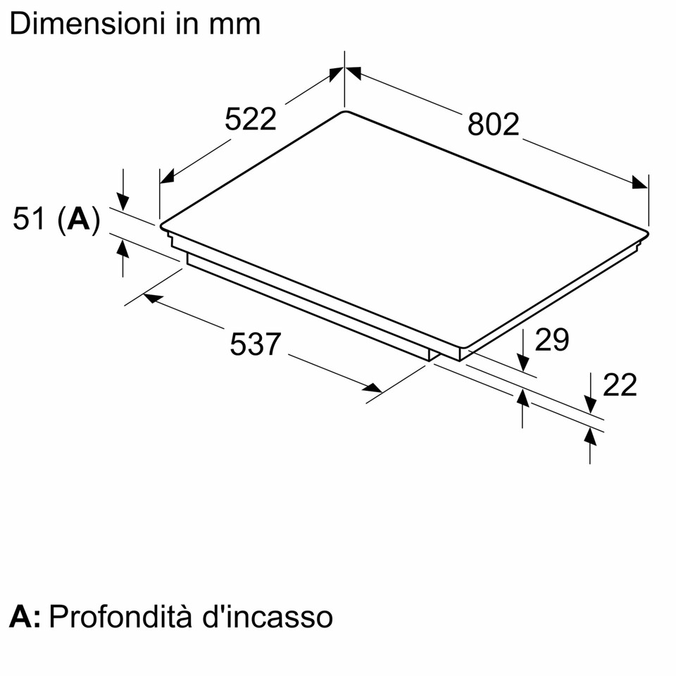 Bosch Serie 6 PIV831HB1E Piano cottura a induzione 80 cm 5 zone standard Nero