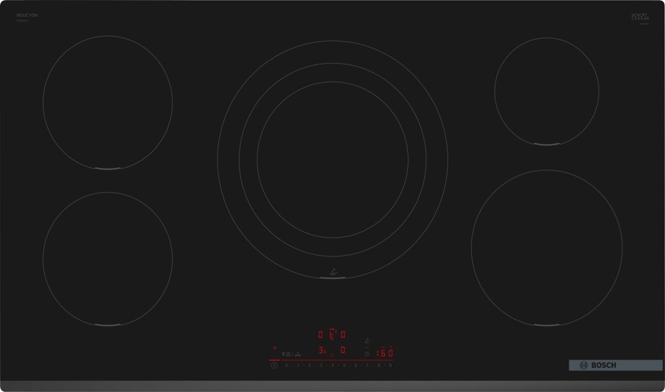 Bosch Serie 6 PIV931HC1E , Piano cottura a induzione, 90 cm, Nero, senza profili