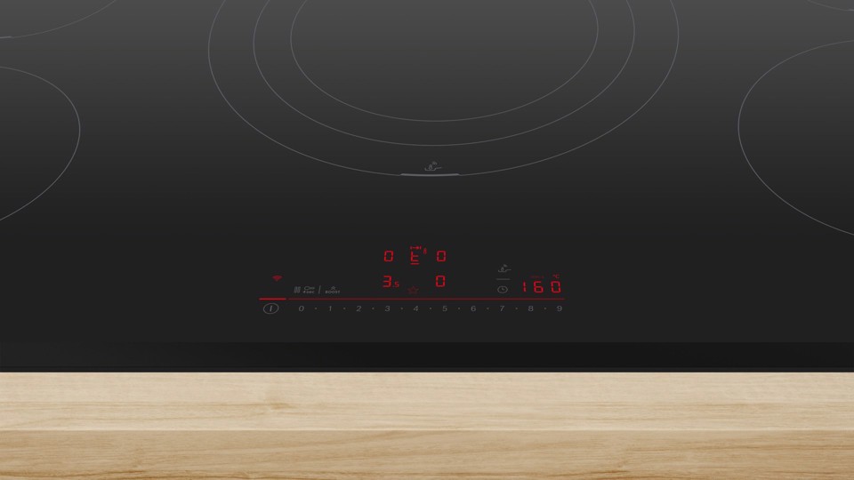 Bosch Serie 6 PIV931HC1E , Piano cottura a induzione, 90 cm, Nero, senza profili