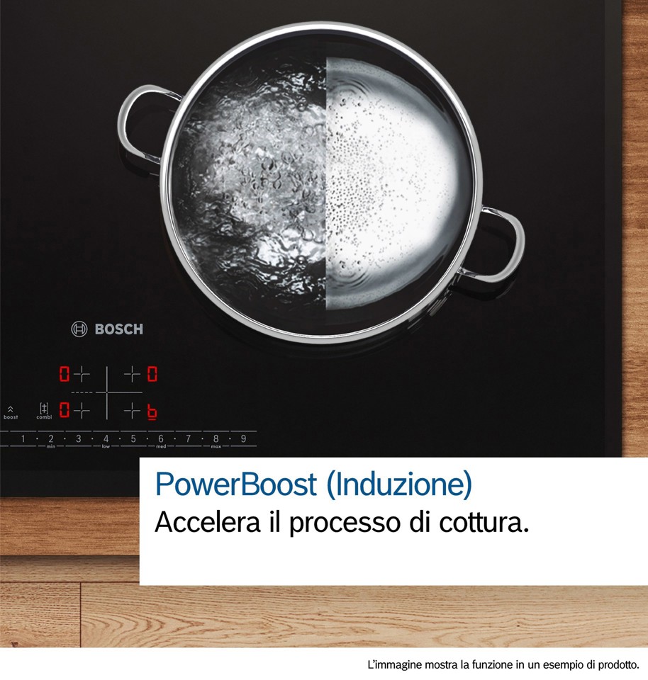Bosch Serie 6 PUE612BB1E Serie 4 Piano cottura a induzione 60 cm 4 zone standard Bianco