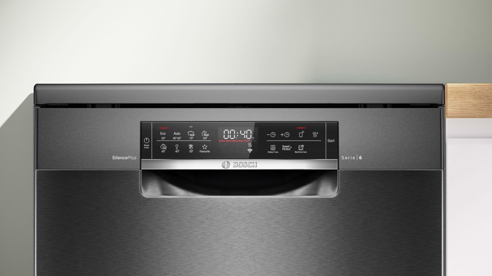 Bosch Serie 6 SMS6ECC12E Lavastoviglie da libera installazione 60 cm Acciaio nero Classe A