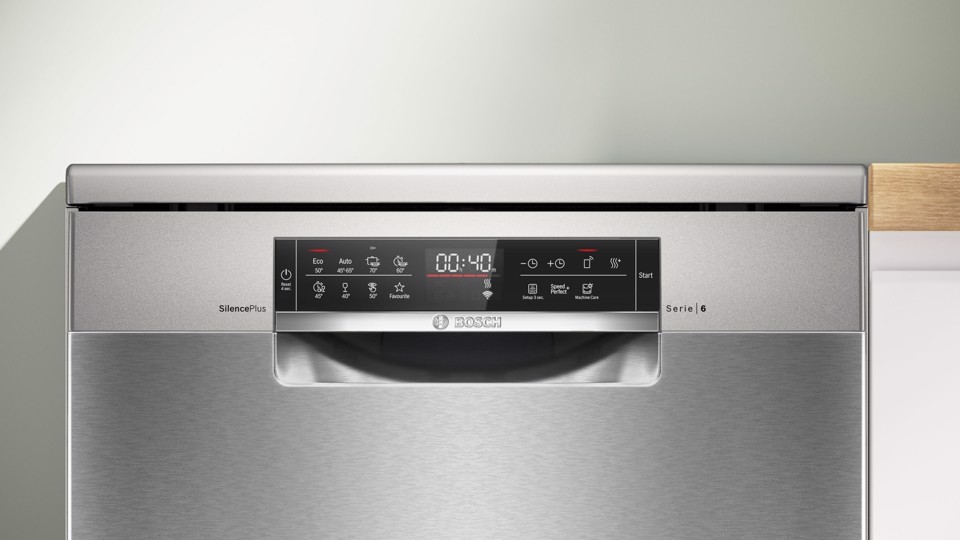 Bosch Serie 6 SMS6ECI12E Lavastoviglie da libera installazione 60 cm Acciaio spazzolato anti-impronta Classe A