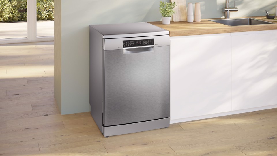Bosch Serie 6 SMS6ECI12E Lavastoviglie da libera installazione 60 cm Acciaio spazzolato anti-impronta Classe A
