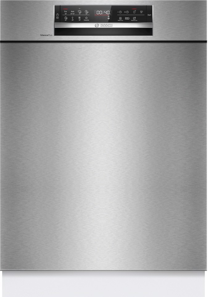 Bosch Serie 6 SMU6ECS12E Lavastoviglie da incasso sottopiano 14 coperti Acciaio spazzolato Classe A