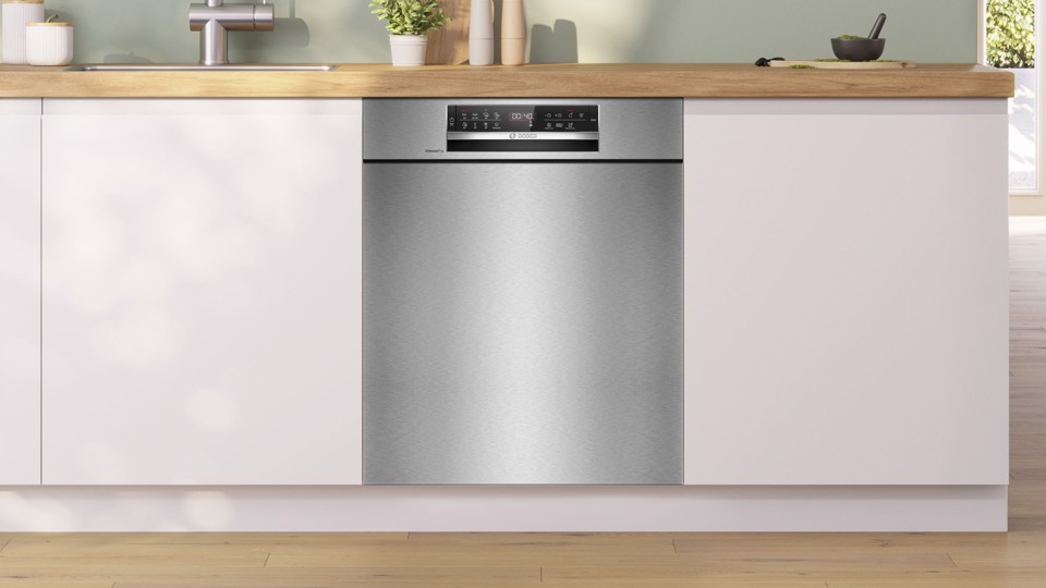 Bosch Serie 6 SMU6ECS12E Lavastoviglie da incasso sottopiano 14 coperti Acciaio spazzolato Classe A